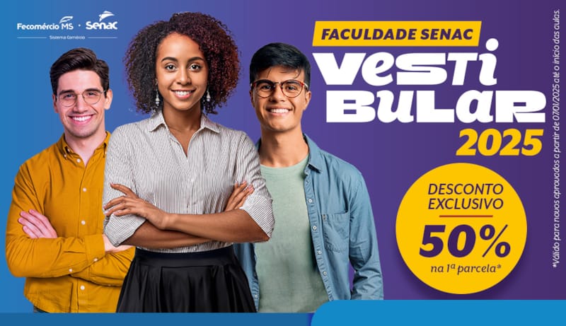 Aprovados terão 50% de desconto para ingressar no superior